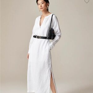 J crew linen white cabana dress size M -NWT